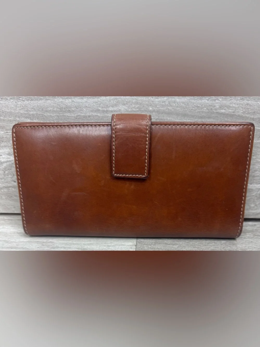 Gucci Bamboo Ring Continental Clutch Check Wallet Vintage - Picture 6 of 15